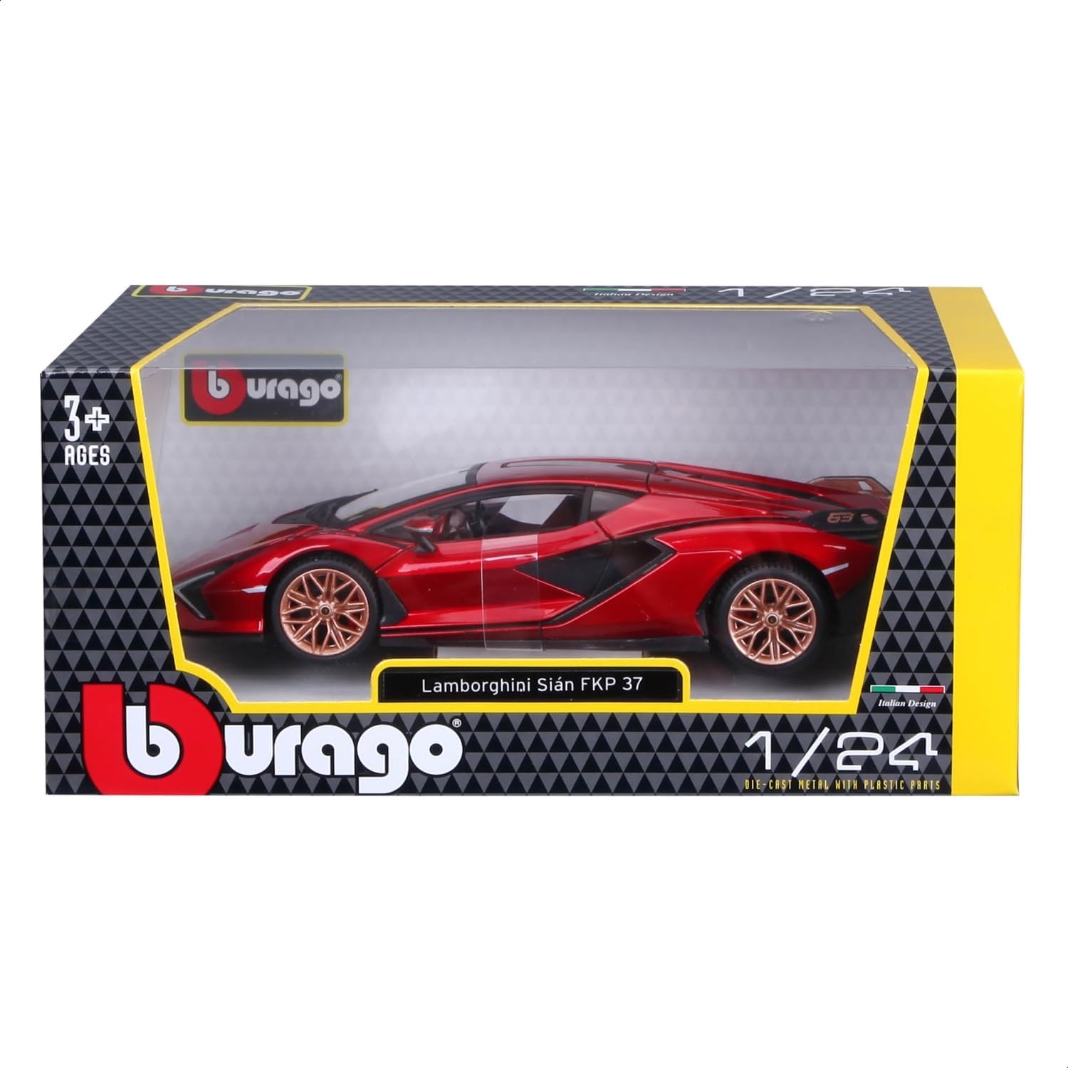 18-21102Bburago Lamborghini Sin FKP 37 Rossa 1:24  Modello Die-Cast in Metallo