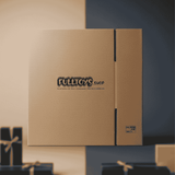 Scatola rigida FullToys.shop in cartone kraft  imballo resistente con logo