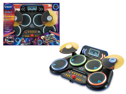 VTech Kidi DJ Drums Batteria Elettronica per Bambini con Luci Bluetooth e Microf