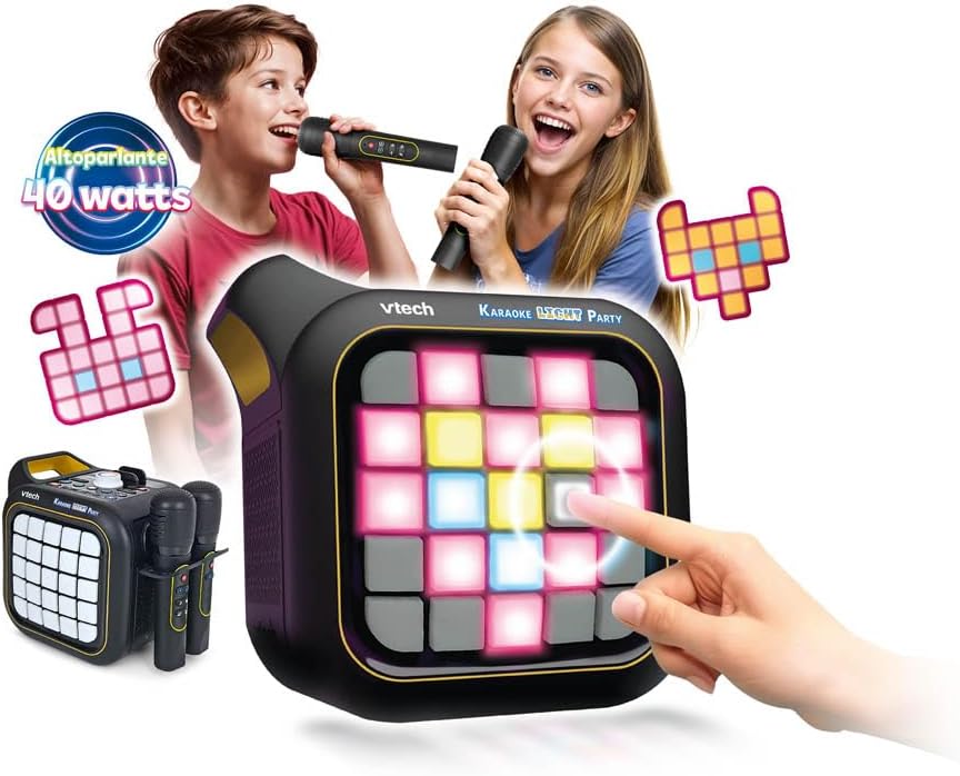 581707-007 VTech Karaoke Light Party Karaoke per Bambini 2 Microfoni Wireless