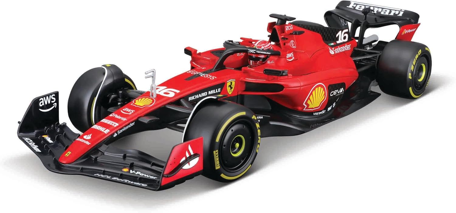 18-16816L F1 Bburago Ferrari SF-25 F1 2025 #16 Leclerc Modello Diecast 1:18