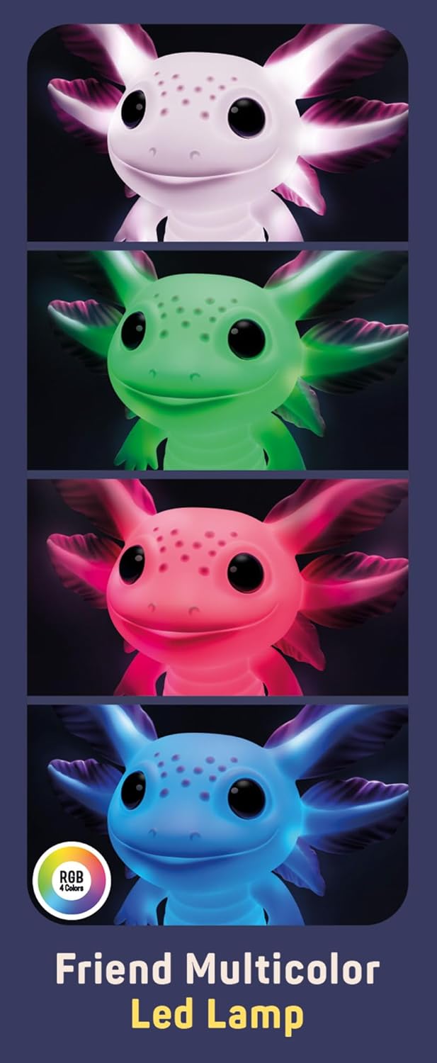 113590 Lisciani Rainy Days Axolotl Lampada LED Multicolore per Bambini