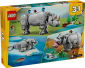 31171 LEGO Animali selvatici: maestoso rinoceronte con uccelli