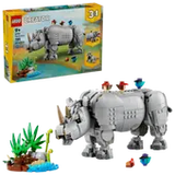 31171 LEGO Animali selvatici: maestoso rinoceronte con uccelli