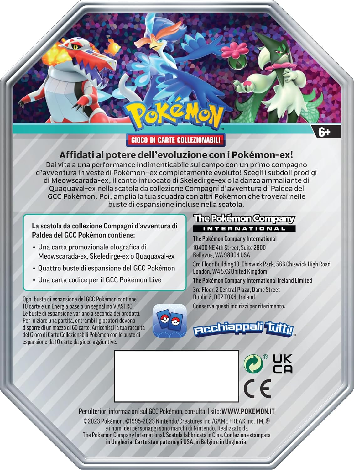 Gamevision Pokémon Trading Card Game  Partner di Paldea Quaquaval EX