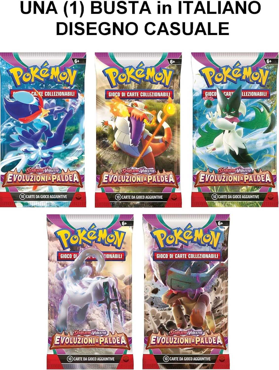 Pokémon Trading Card Game  Scarlatto e Violetto Evoluzioni a Paldea 1 Busta
