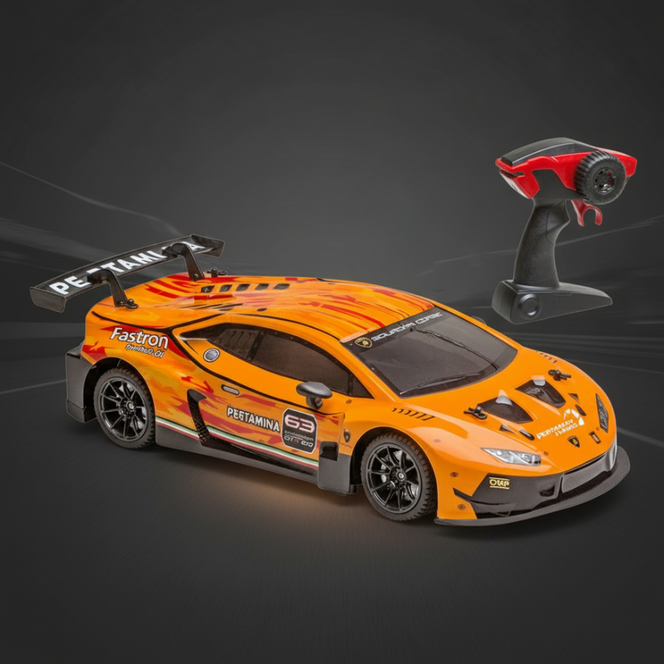 2236Lamborghini Huracán GT3 RC 1:16 Arancione ReelToys Auto Radiocomandata Sport