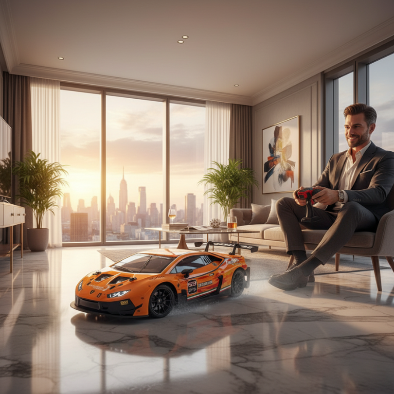 2236Lamborghini Huracán GT3 RC 1:16 Arancione ReelToys Auto Radiocomandata Sport