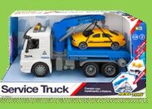 0344 ReelToys Service Truck  Camion a Frizione con Veicolo, Luci e Suoni