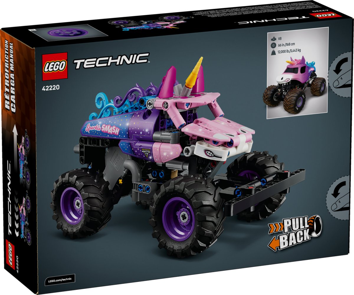 42220 LEGO Technic Monster Jam™ Sparkle Smash™ a retrocarica