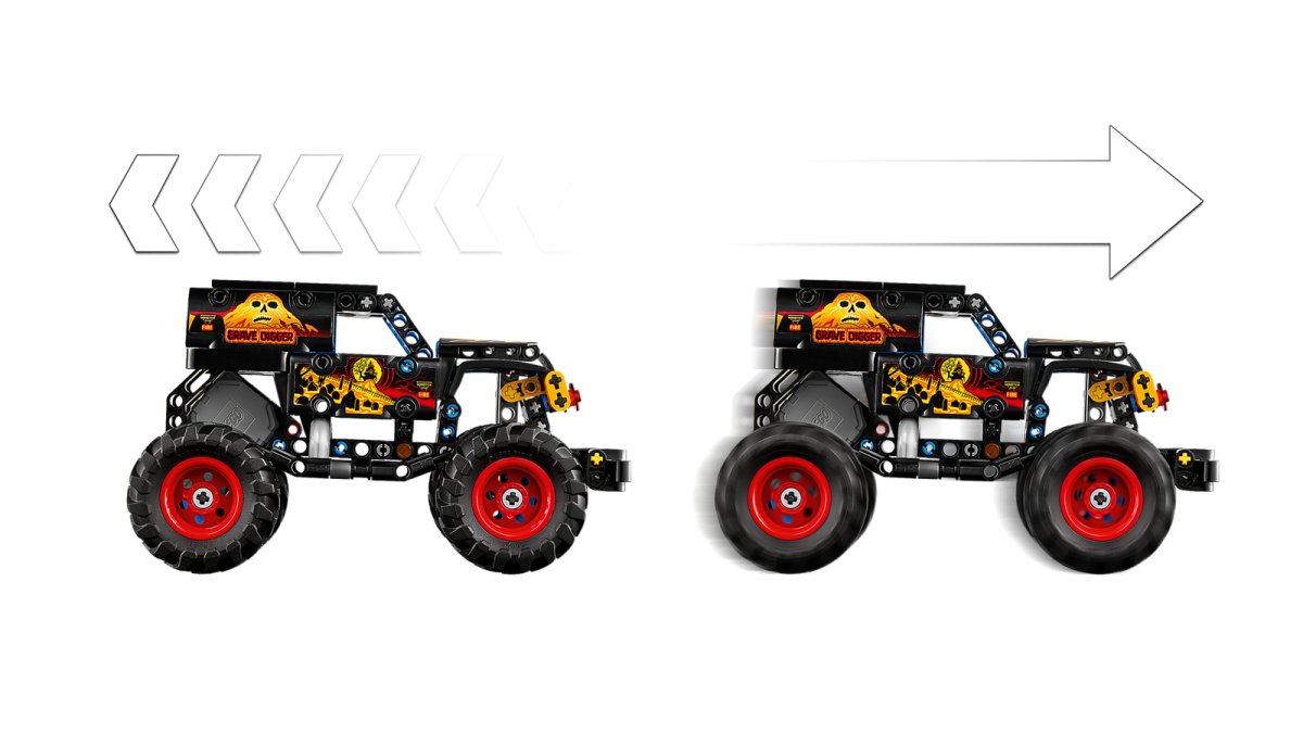 42219 LEGO Technic Monster Jam™ Grave Digger™ Fuoco e Ghiaccio