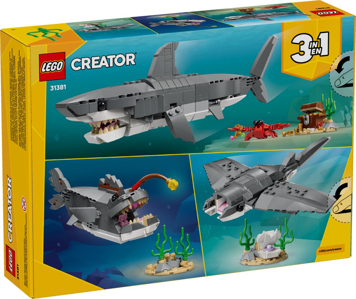 31381 LEGO Creator Squalo con scrigno del tesoro