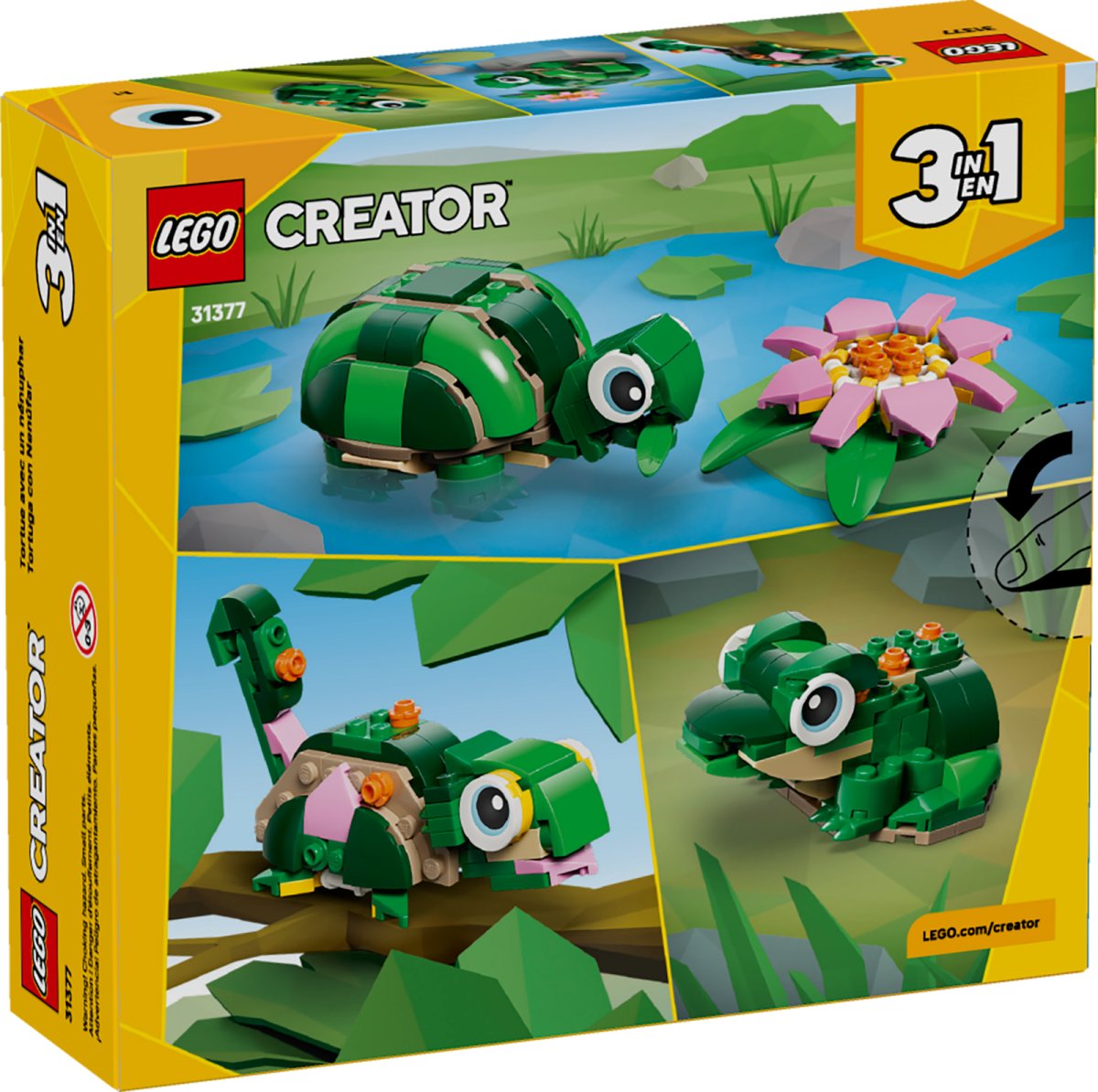 31377 LEGO Creator Tartaruga con fiore di ninfea
