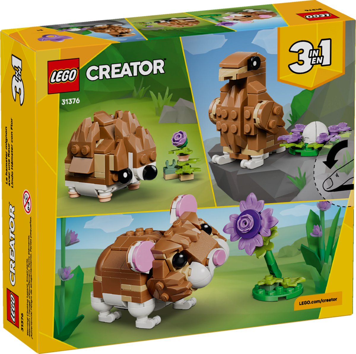 31376 LEGO Creator Simpatico criceto con fiore