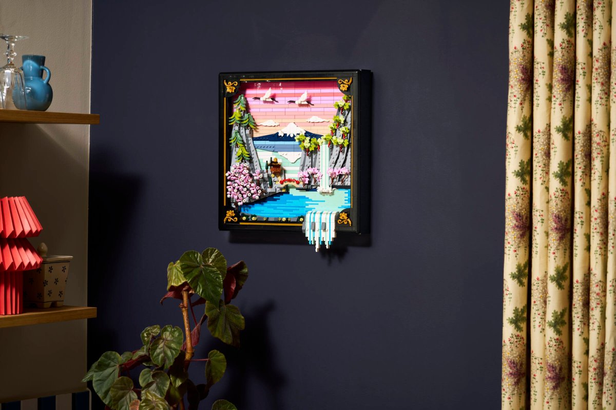 31218 ART Paesaggio giapponese con ciliegi fioriti