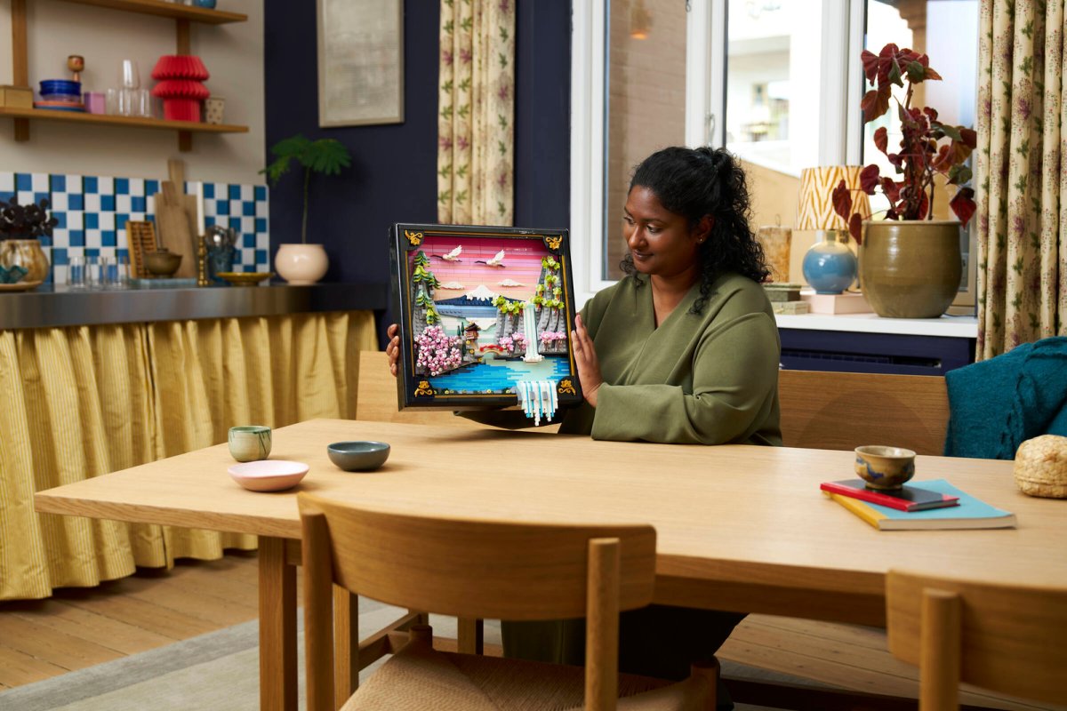 31218 ART Paesaggio giapponese con ciliegi fioriti