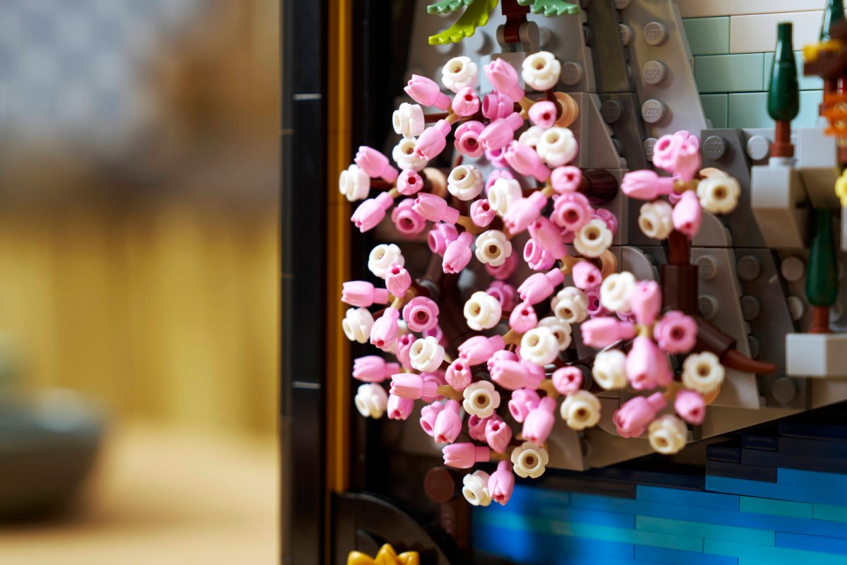 31218 ART Paesaggio giapponese con ciliegi fioriti