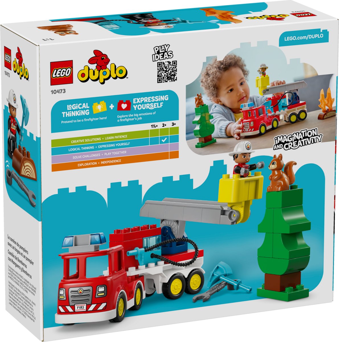 10473 LEGO DUPLO Town Autopompa con manichetta e pompiere