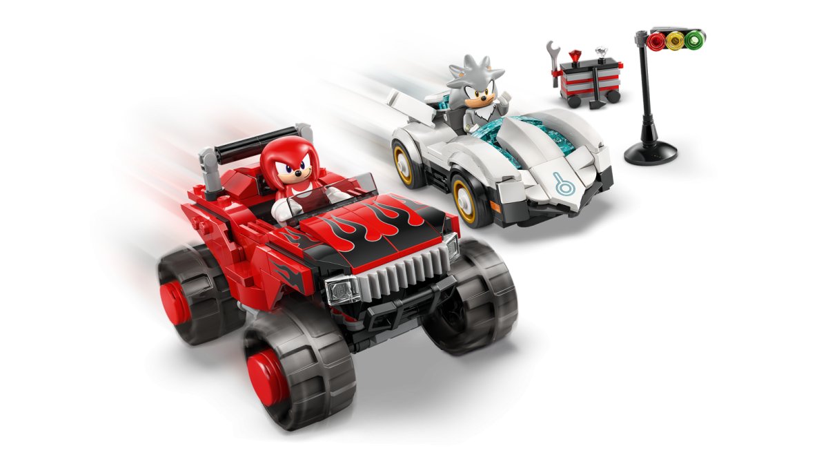 77118 LEGO Sonic Auto di Silver vs. Monster Truck di Knuckles