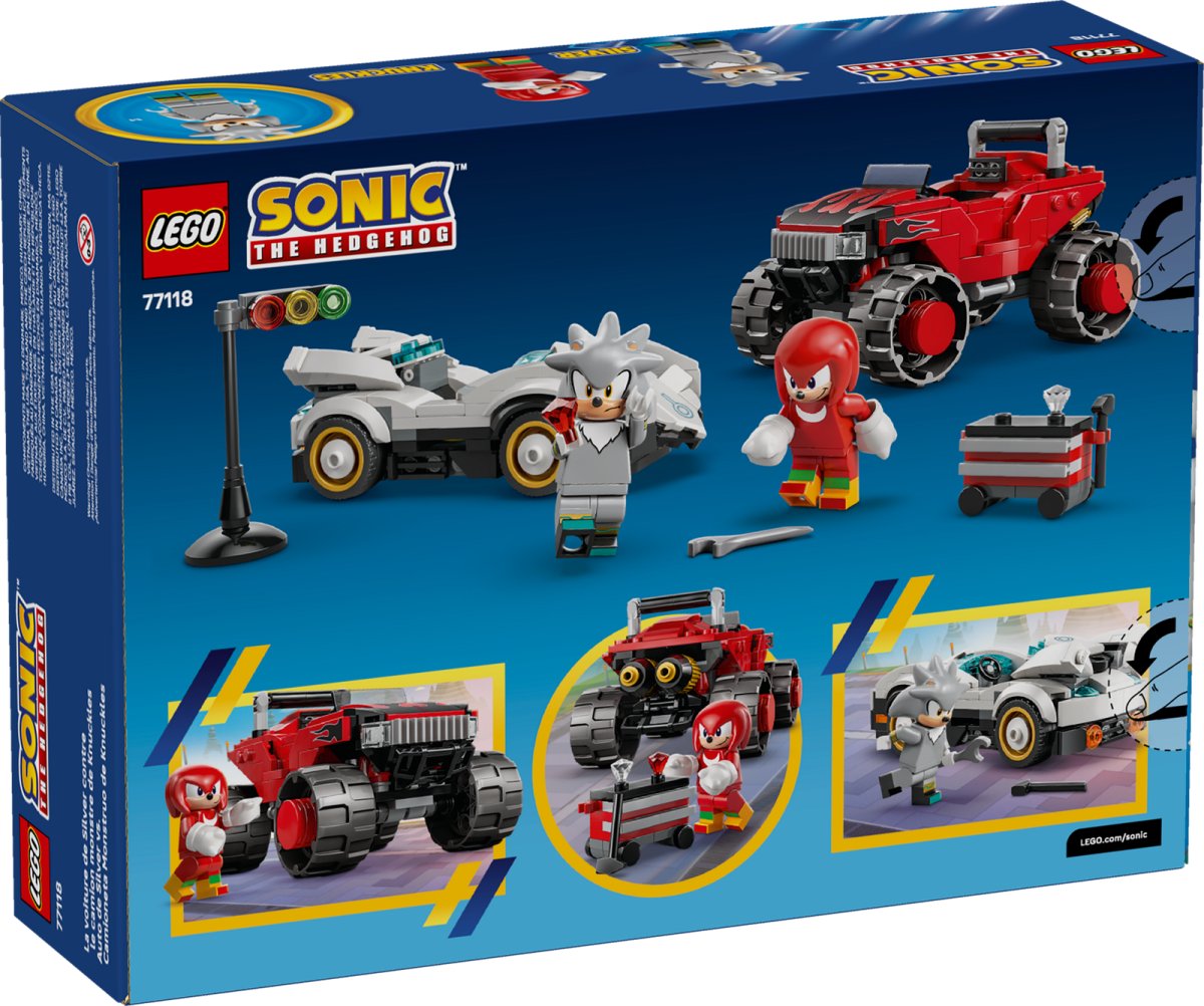 77118 LEGO Sonic Auto di Silver vs. Monster Truck di Knuckles