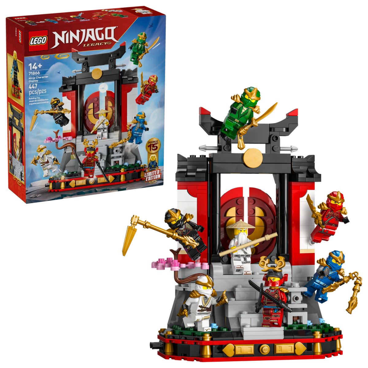 71866 LEGO Ninjago Display personaggi Ninja  15° anniversario