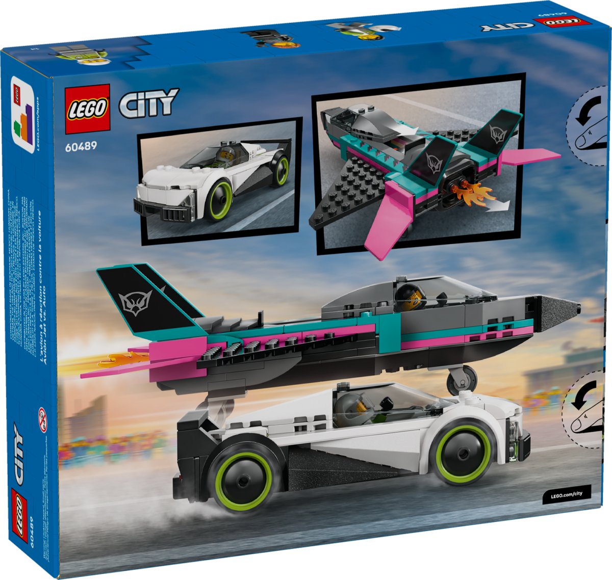 60489 LEGO City Great Vehicles Jet contro Auto sportiva
