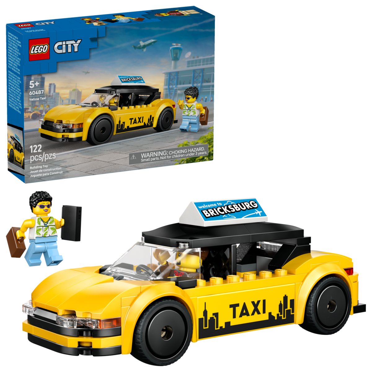 60487 LEGO City Great Vehicles Taxi giallo