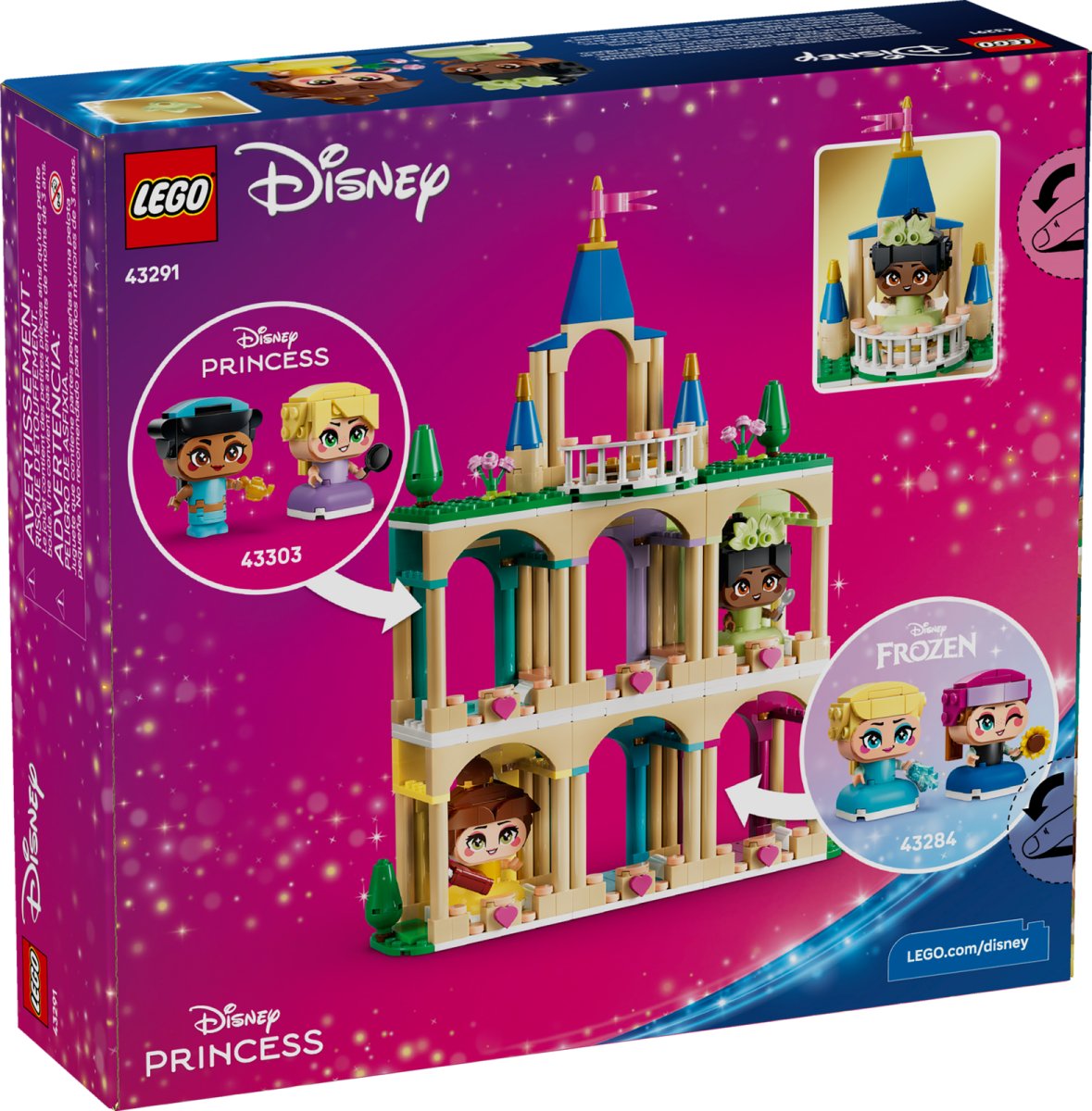 43291 LEGO Disney Princess Mini-Belle e Mini-Tiana con Castello