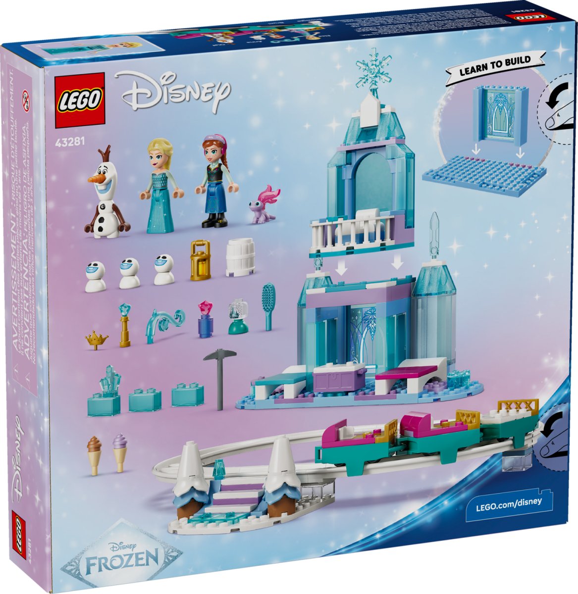 43281 LEGO Disney Princess Castello di ghiaccio di Elsa e avventura sulla neve