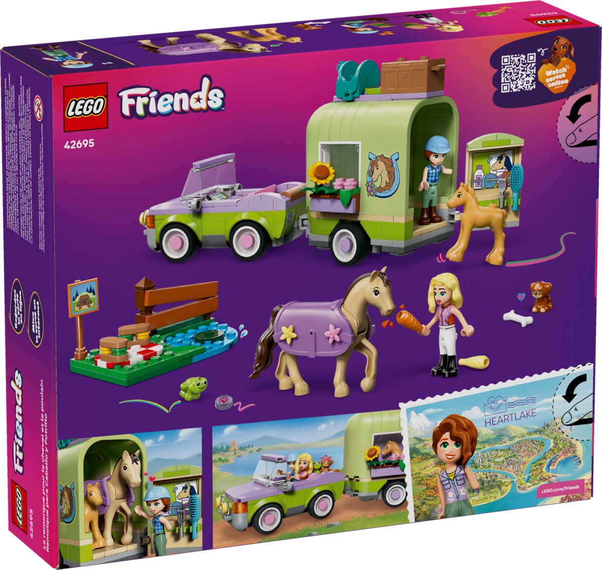 42695 LEGO Friends Rimorchio per cavallo e puledro