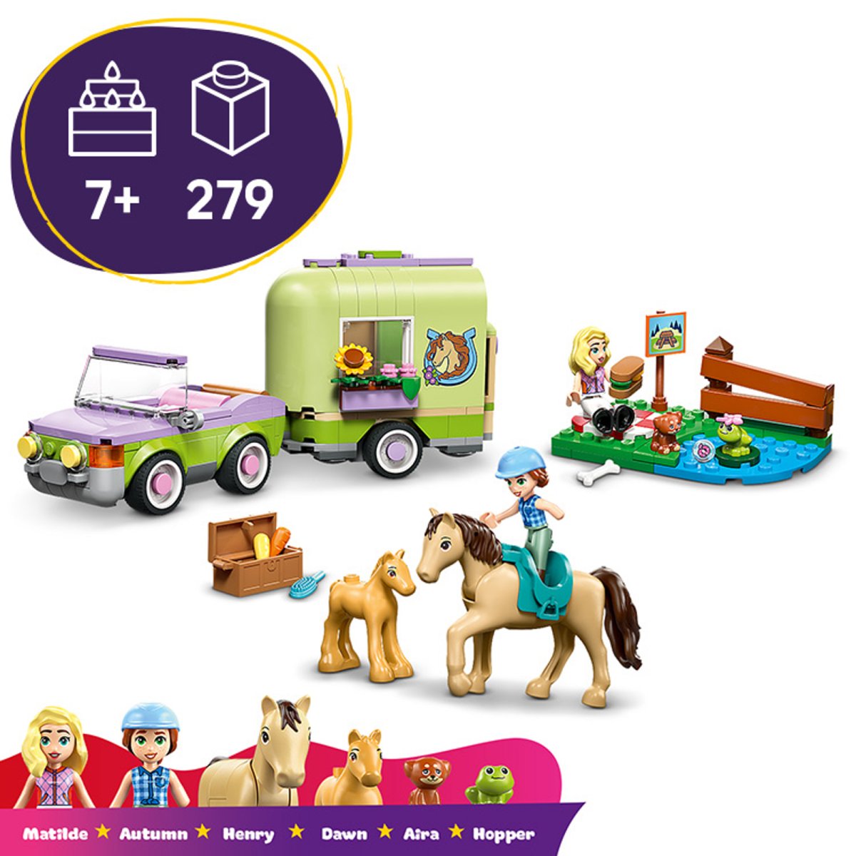 42695 LEGO Friends Rimorchio per cavallo e puledro