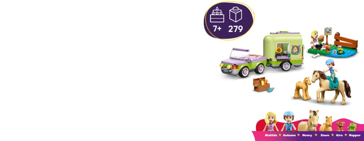 42695 LEGO Friends Rimorchio per cavallo e puledro