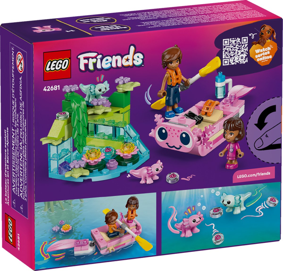 42681 LEGO Friends Barca d’avventura Axolotl