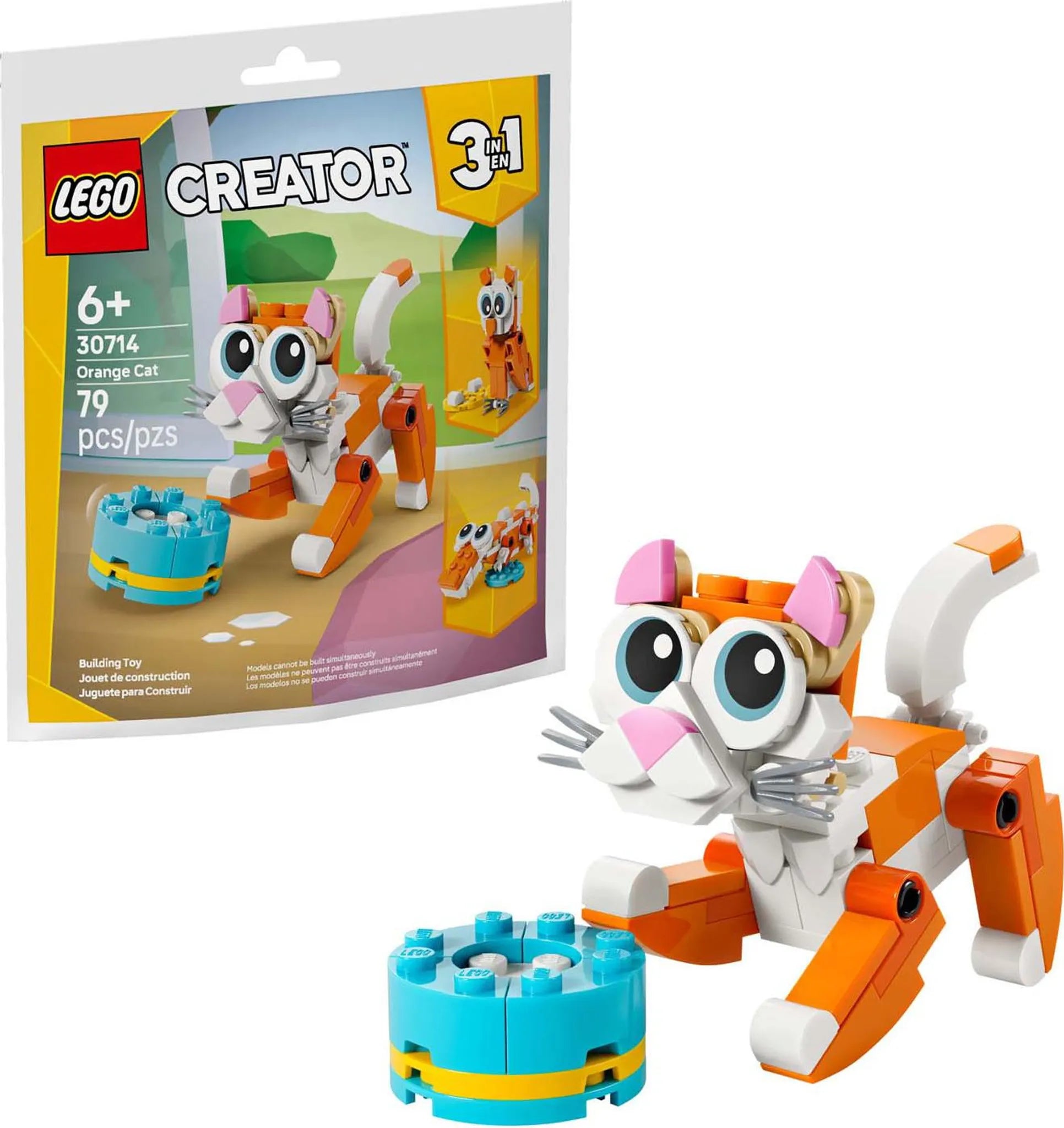 30714 LEGO Polybag Creator Recruitment Bags Gatto arancione