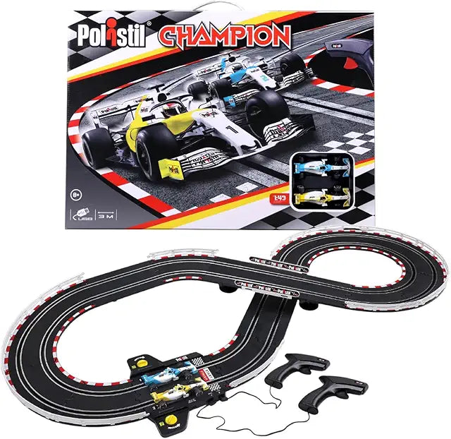 * 96163 Bburago Polistil Champion Pista Elettrica Slot Car 1:43  Set da Corsa