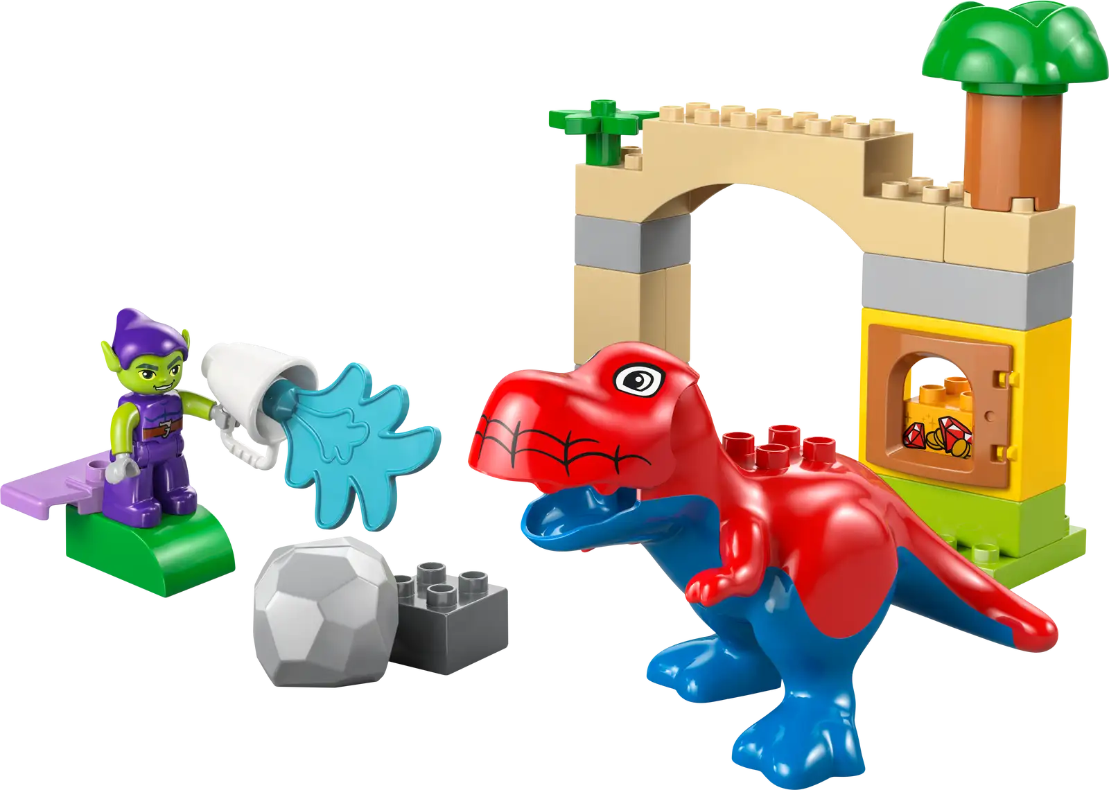 10463 Lego Duplo Dinosauro Spidey-Rex vs. Goblin