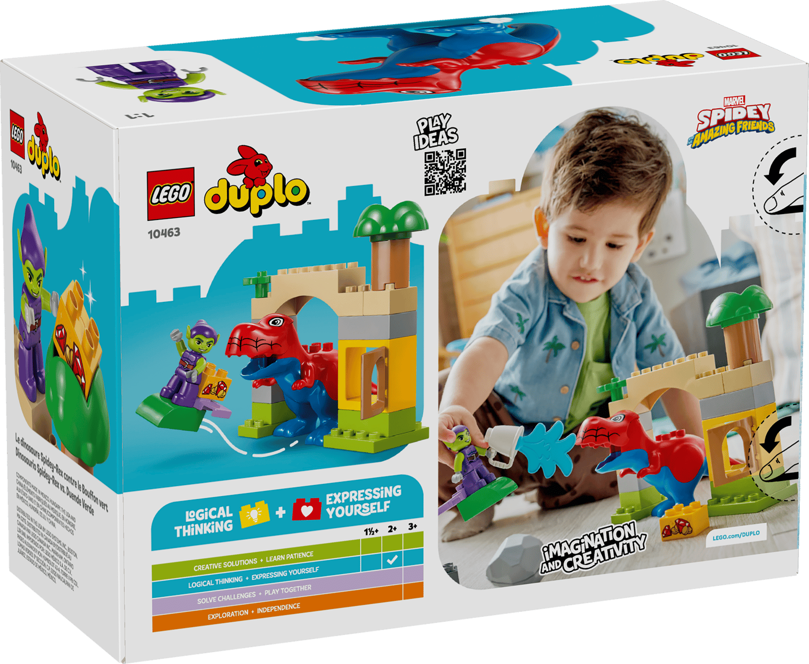 10463 Lego Duplo Dinosauro Spidey-Rex vs. Goblin