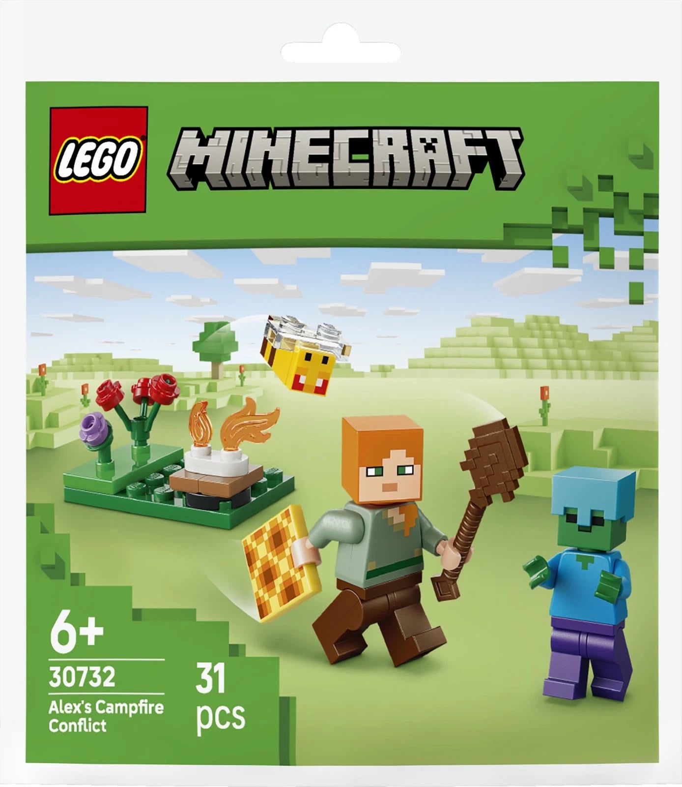 30732 Lego Polybag Minecraft Conflitto al falò di Alex