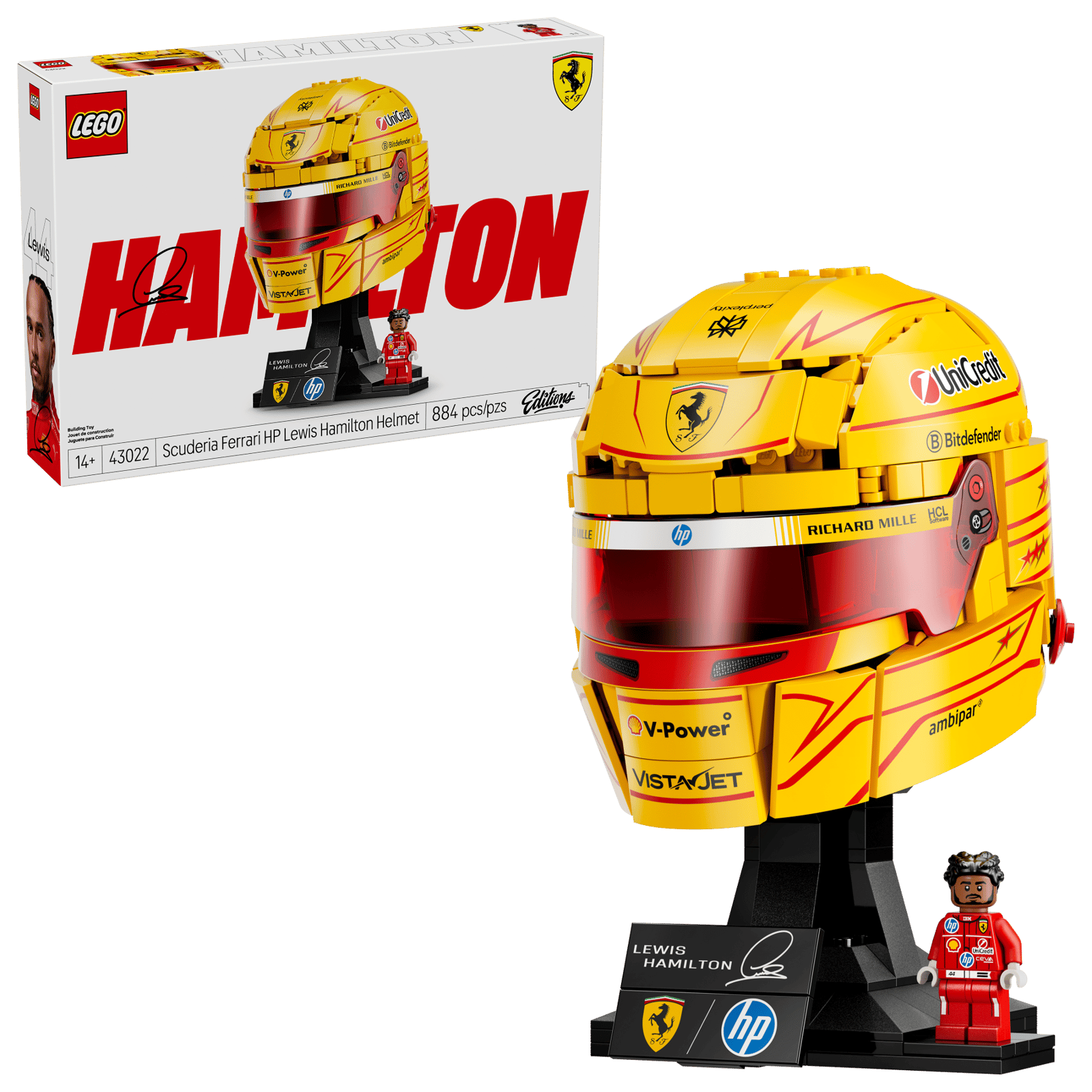 43022 Lego  Editions V Casco di Lewis Hamilton Scuderia Ferrari HP