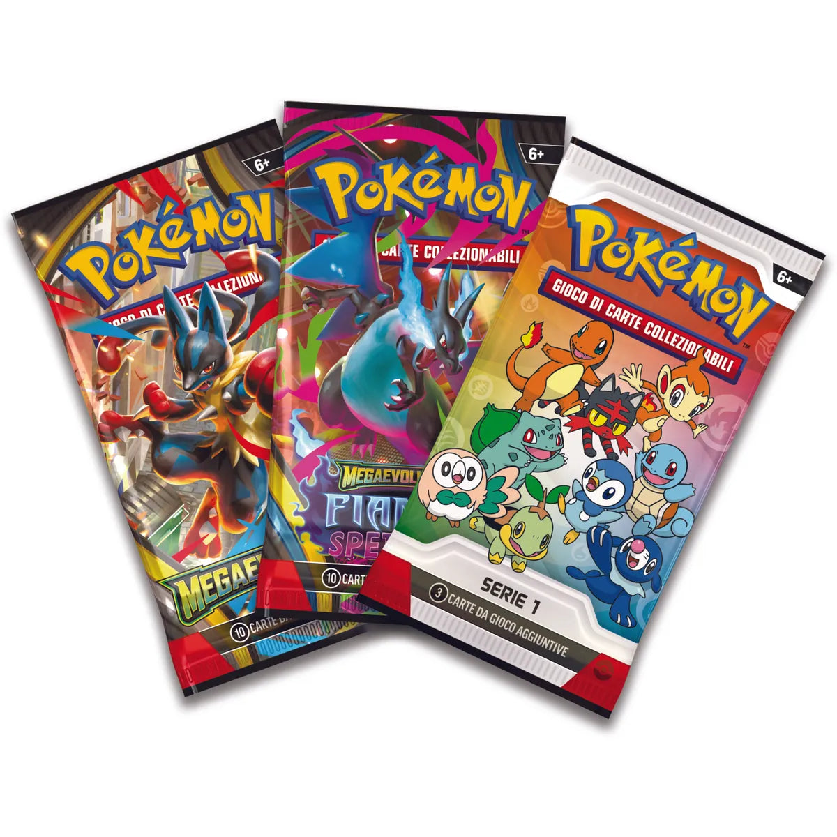 Pokemon Collezione Illustrazione Primi Compagni d'Avventura