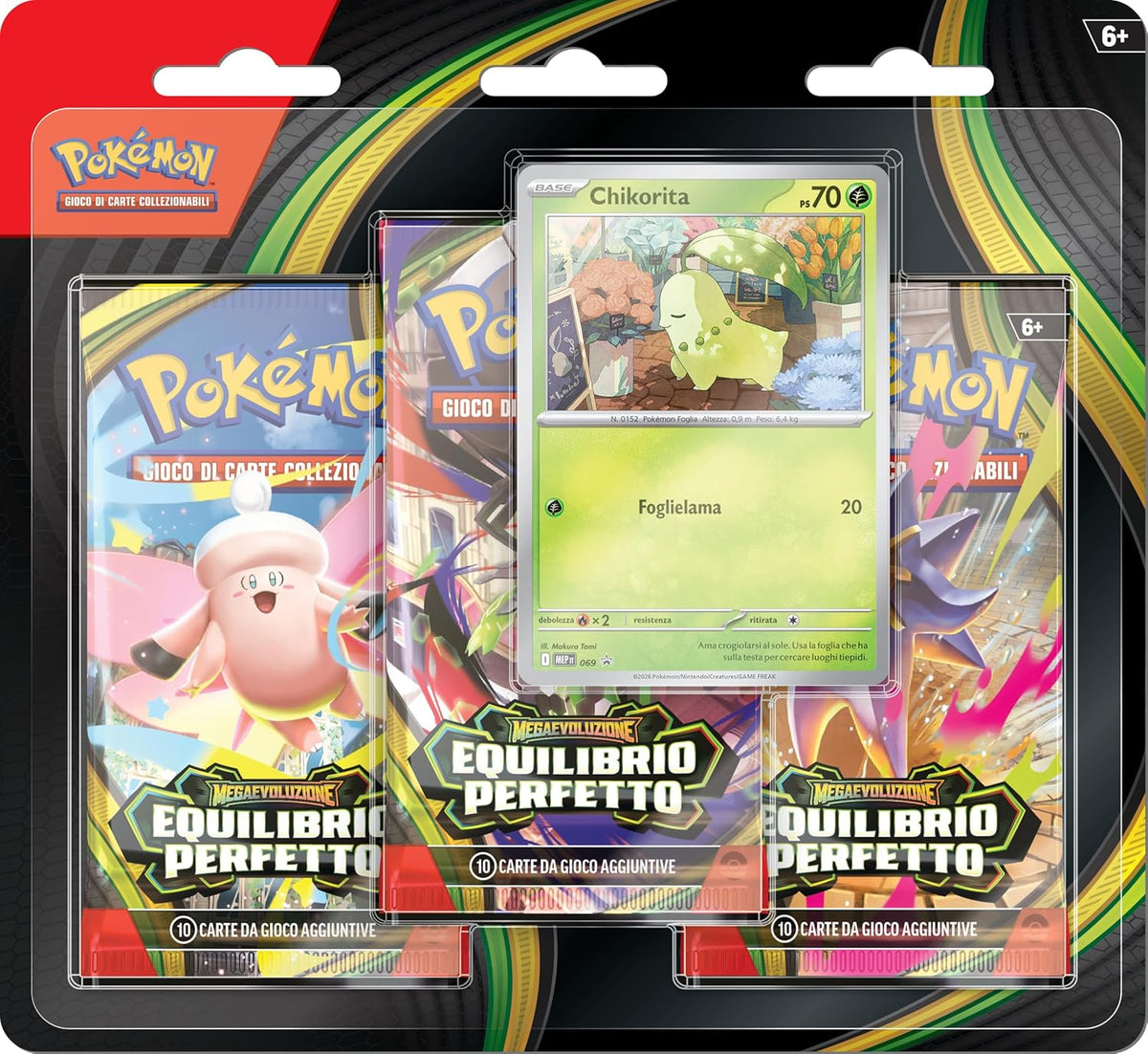 Pokemon M3 3 Pack Blister dell'espansione Megaevoluzione Equ. Per.