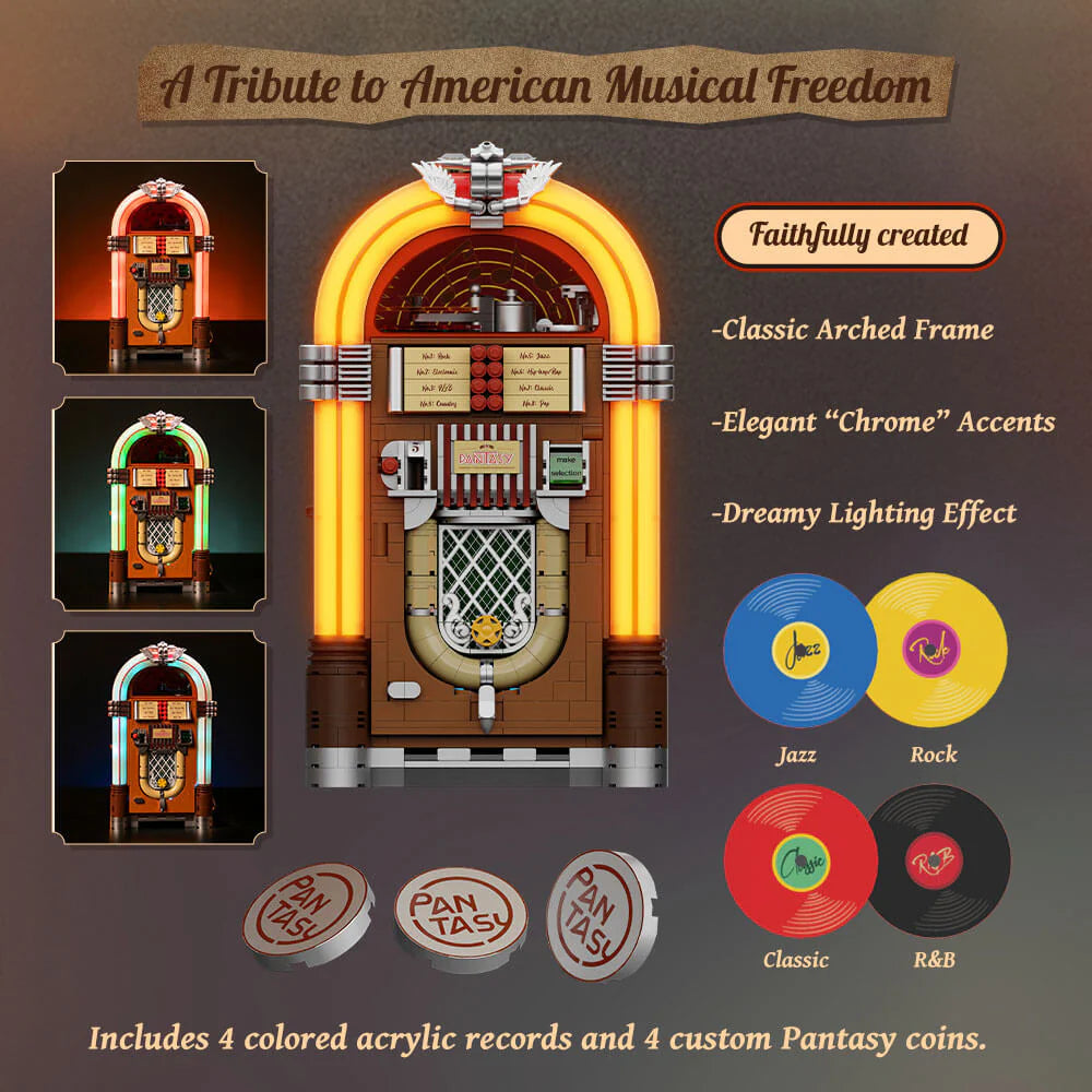 PANTASY set di mattoncini collezione Retrò: Jukebox