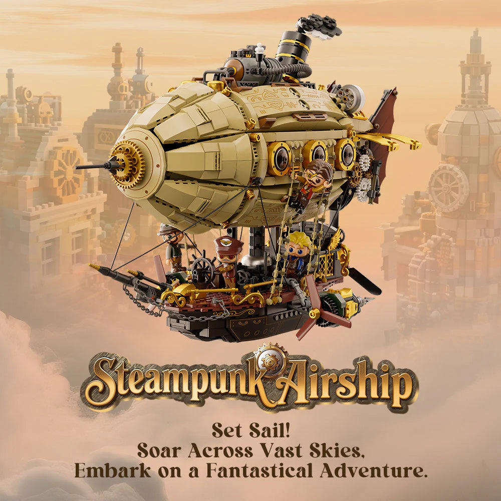 PANTASY set di mattoncini collezione SteamPunk : Steampunk Airship