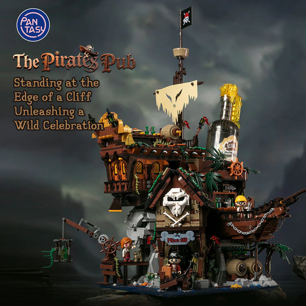 PANTASY set di mattoncini collezione Retrò: Il Pub dei Pirati