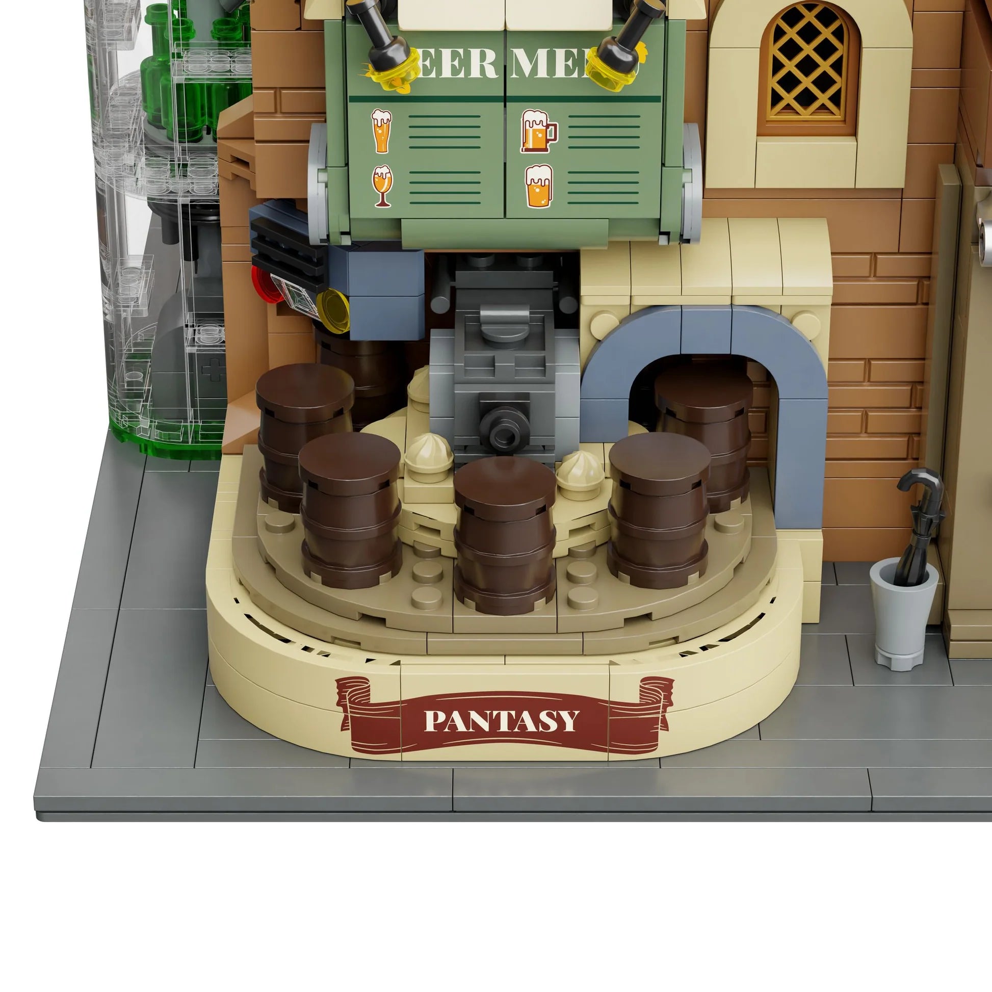PANTASY set di mattoncini collezione Edifici Modulari : Il Birrificio