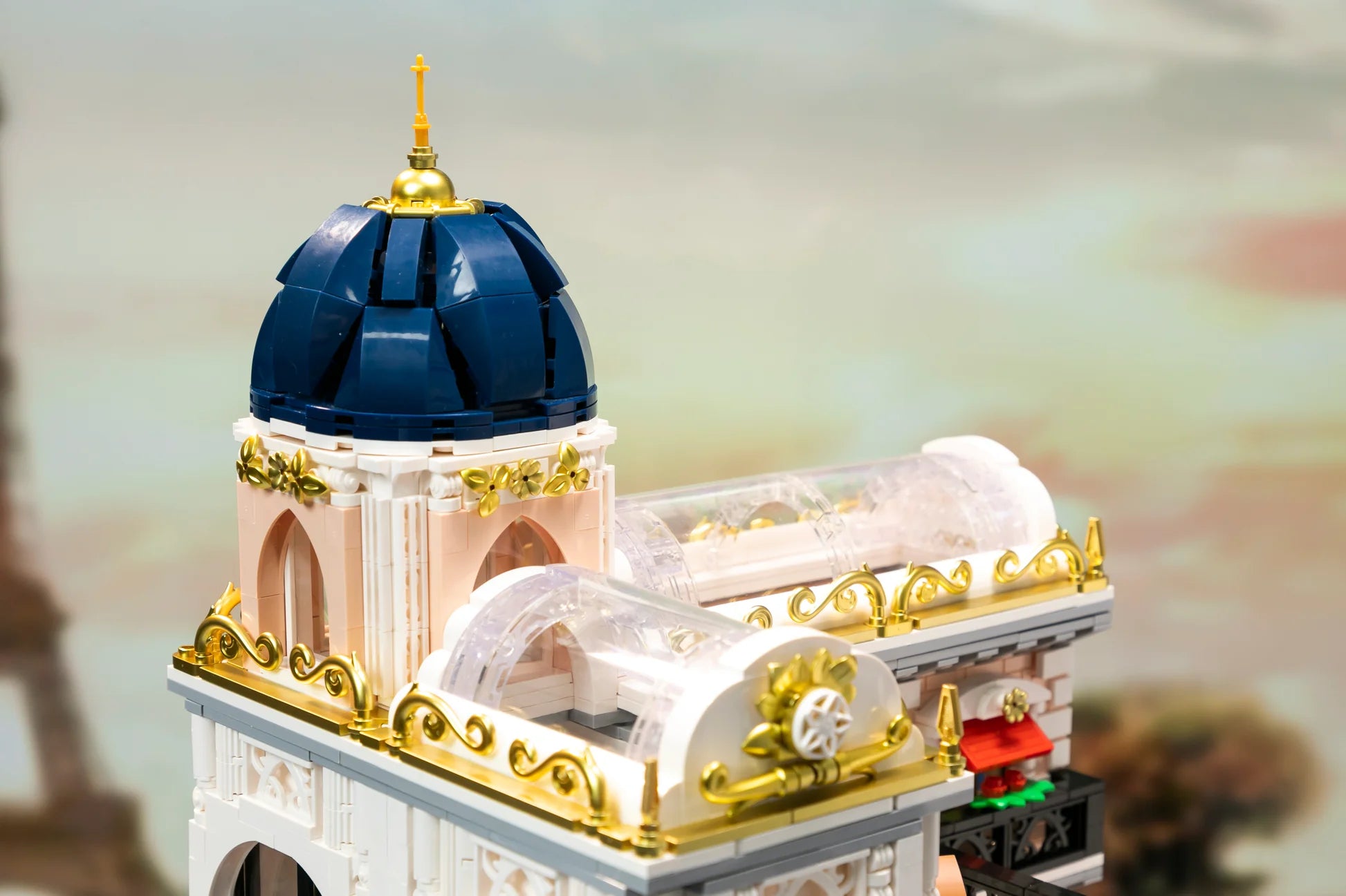 PANTASY set di mattoncini collezione Retrò: la Caffetteria con serra