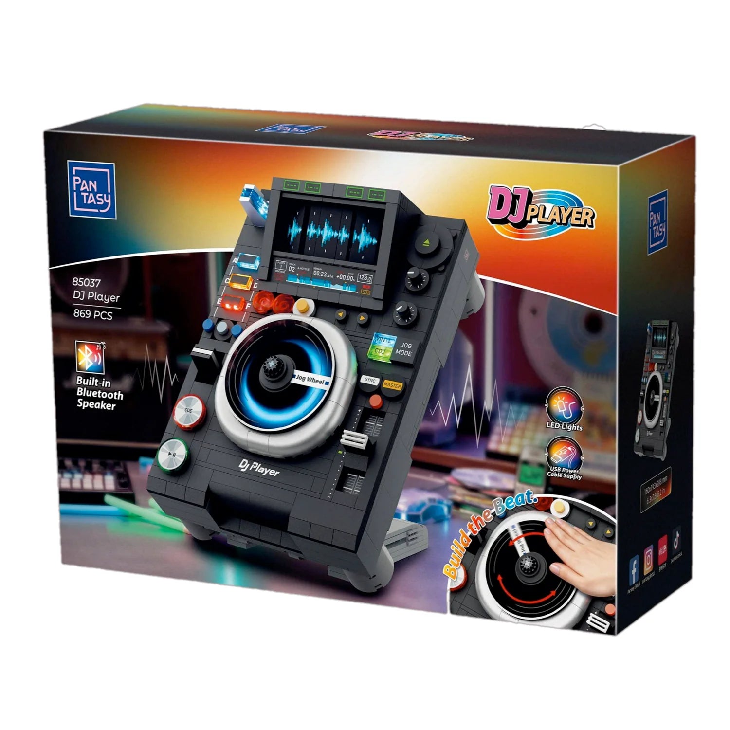 PANTASY set di mattoncini collezione Retrò: Console DJ