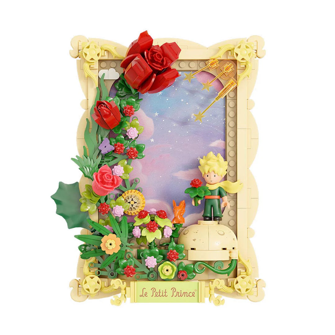 PANTASY set di mattoncini collezione il Piccolo Principe : La Rosa - Ritratto 3D