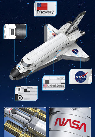 Cada aereo Space Shuttle Discovery Set Costruzioni sda Collezione  Navetta NASA