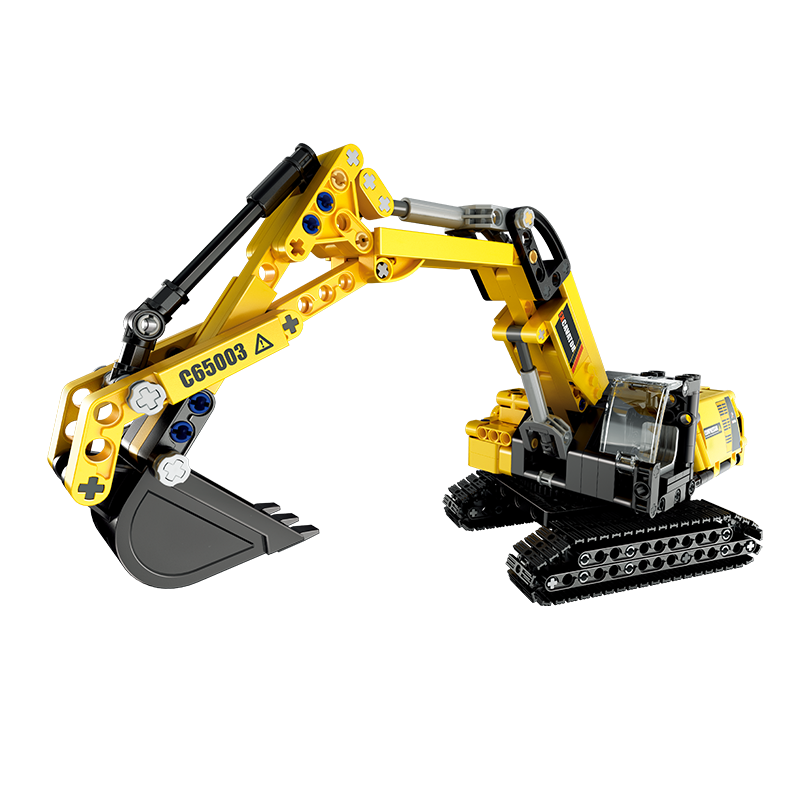 CADA Escavatore - Set Mattoncini Mezzo da Cantiere - 467 Pezzi